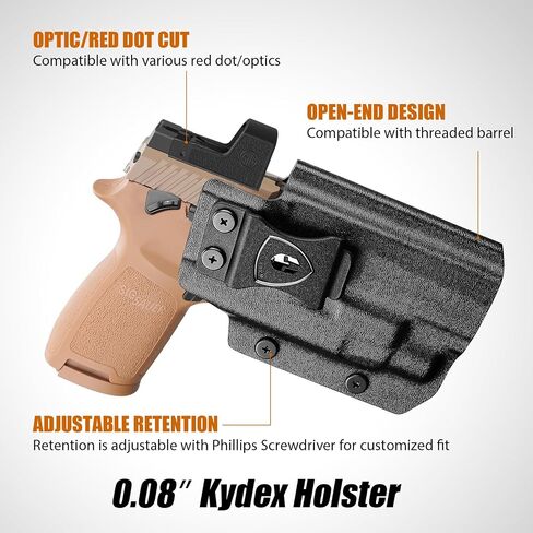 Tactical Scorpion Gear IWB Light Bearing Kydex Holster Right Hand Fits: P320 M18+TLR-7X in Saudi Arabia