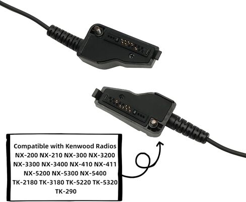 G Shape Earpiece Compatible with Kenwood NX200 Accessories,2pack in Kuwait