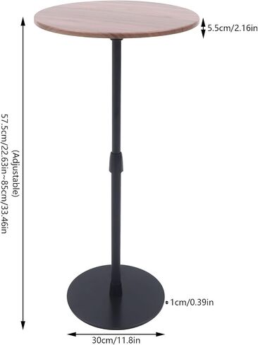 Laptop Floor Stand Height Adjustable Rolling Notebook Stand with Wooden in Saudi Arabia