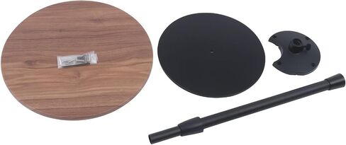 Laptop Floor Stand Height Adjustable Rolling Notebook Stand with Wooden in Saudi Arabia
