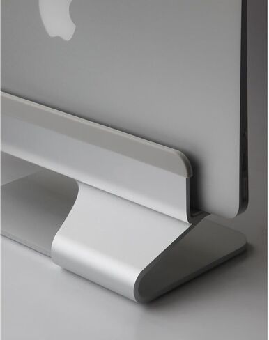 HomeStock Vertical Laptop Stand for MacBook Pro & Air - Space Gray Aluminum Design in Saudi Arabia