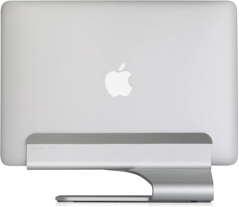 HomeStock Vertical Laptop Stand for MacBook Pro & Air - Space Gray Aluminum Design in Saudi Arabia