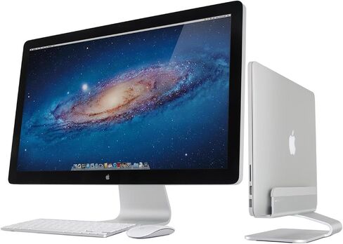 HomeStock Vertical Laptop Stand for MacBook Pro & Air - Space Gray Aluminum Design in Saudi Arabia