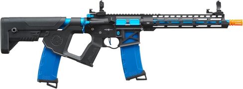 Lancer Tactical Proline Enforcer Bluebird Skeleton Steel Airsoft AEG Adjustable Stock w/Fast Trigger & Mosfet (Red Dot & Two Magazines Included) in Saudi Arabia