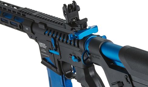 Lancer Tactical Proline Enforcer Bluebird Skeleton Steel Airsoft AEG Adjustable Stock w/Fast Trigger & Mosfet (Red Dot & Two Magazines Included) in Saudi Arabia