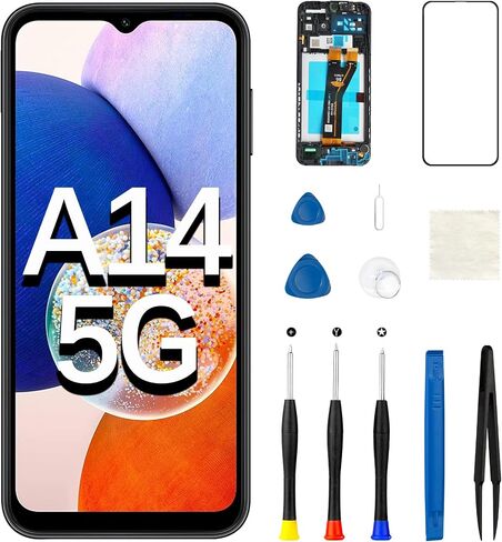 for Samsung A14 5G A146P Screen Replacement with Frame Ear Speaker in Kuwait