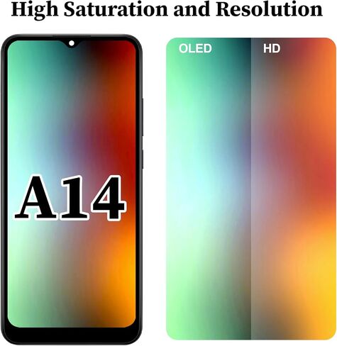 for Samsung A14 5G A146P Screen Replacement with Frame Ear Speaker in Kuwait