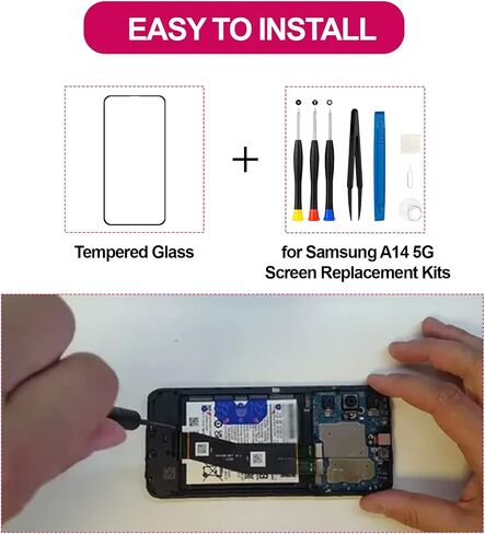 for Samsung A14 5G A146P Screen Replacement with Frame Ear Speaker in Kuwait