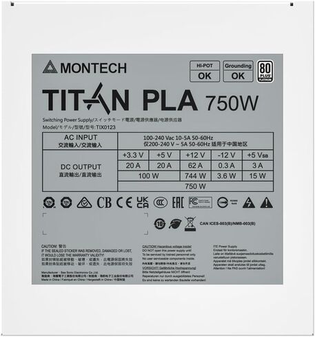 Montech XR ATX PC Case, 80 Plus Platinum Power Supply, 3 ARGB PWM Fans in Saudi Arabia