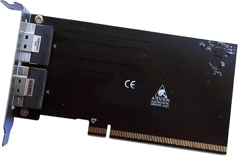 PCIe X16 to 2 SFF 8654 Adapter Card for External GPU Enclosure with Stable Transmission External GPU PCIe Adapter Card in Saudi Arabia