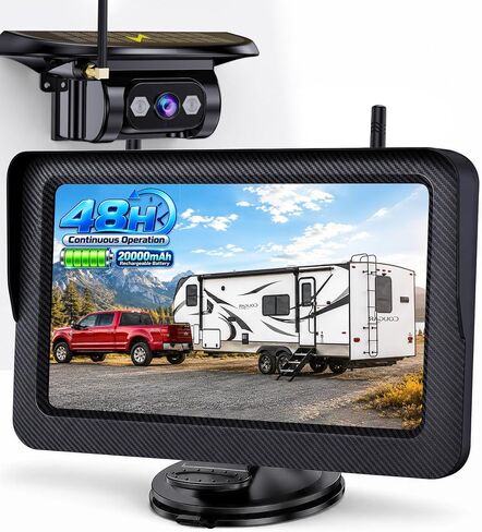 48H Long Battery Life Wireless Backup Camera: Multi-Day RV Trailer Trips in Saudi Arabia
