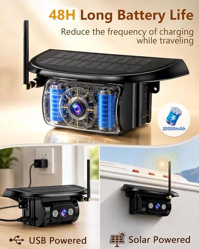 48H Long Battery Life Wireless Backup Camera: Multi-Day RV Trailer Trips in Saudi Arabia