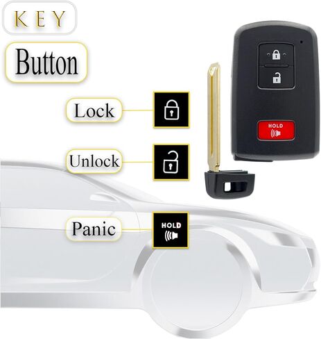 Keyless Entry Remote Control Smart Key Fob for Toyota RAV4 2013-2018 in Saudi Arabia