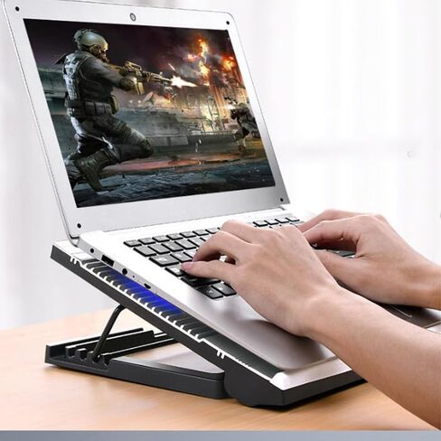 Aluminum Alloy Multi Step Adjustable Silent Laptop Cooling System in Kuwait