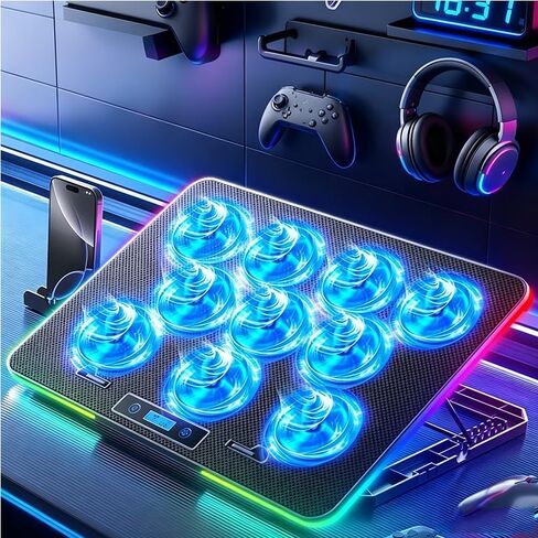E Sports RGB Coolant-Enhancing Cool Stylish Lighting Laptop Cooler in Kuwait