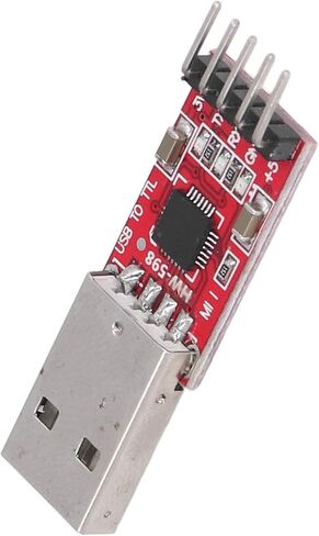 USB to TTL Module Serial Converter Adapter Downloader Male Head with Jump Wire 300bps to 1Mbps Baud Rate 3.3V 5V Power Output Self Status Transceiver Indicator Reset Signa in Kuwait