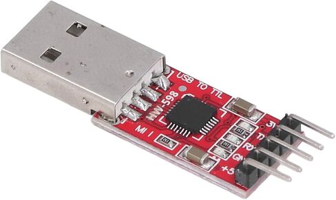 USB to TTL Module Serial Converter Adapter Downloader Male Head with Jump Wire 300bps to 1Mbps Baud Rate 3.3V 5V Power Output Self Status Transceiver Indicator Reset Signa in Kuwait