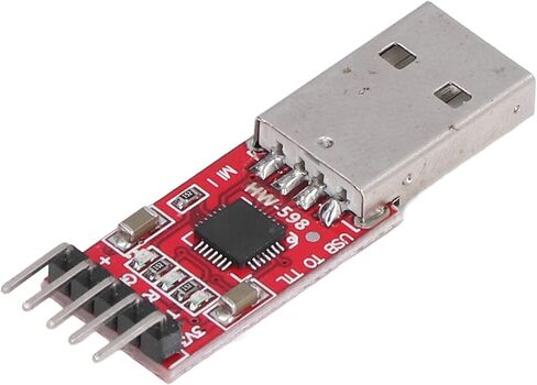 USB to TTL Module Serial Converter Adapter Downloader Male Head with Jump Wire 300bps to 1Mbps Baud Rate 3.3V 5V Power Output Self Status Transceiver Indicator Reset Signa in Kuwait