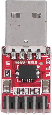 USB to TTL Module Serial Converter Adapter Downloader Male Head with Jump Wire 300bps to 1Mbps Baud Rate 3.3V 5V Power Output Self Status Transceiver Indicator Reset Signa in Kuwait