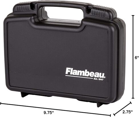 Flambeau Outdoors Safe Shot 10.5in Pistol Pack Case, Foam, Lockable, Black in Kuwait