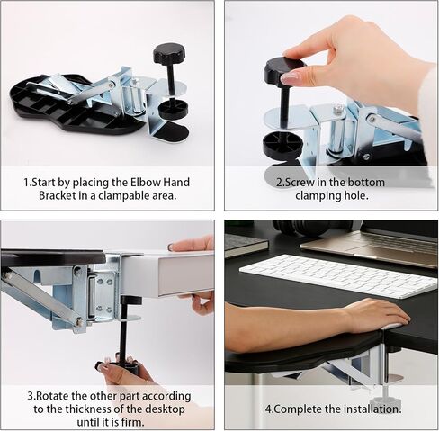 Computer Arm Rest for Desk, Adjustable Ergonomics Extender Tray in Saudi Arabia