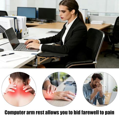 Computer Arm Rest for Desk, Adjustable Ergonomics Extender Tray in Saudi Arabia
