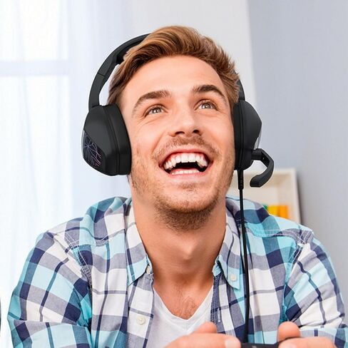 Gaming Headset 7 Color Breathing Light 120 Degree Mic (Black) in Saudi Arabia