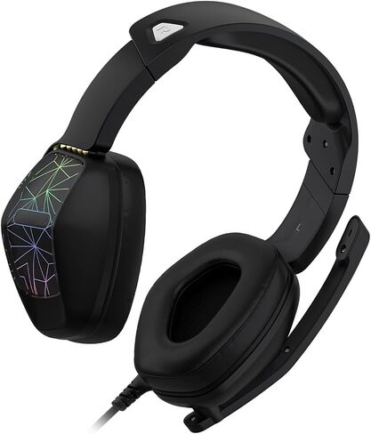 Gaming Headset 7 Color Breathing Light 120 Degree Mic (Black) in Saudi Arabia