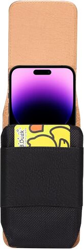Phone Holster for Samsung Galaxy S26 Ultra S25 Ultra S24 Ultra S23 Ultra A17 A16 A26 A36 A56 A15 OnePlus 15 iPhone 16 Pro Max 17 Pro Max Cell Phone Case with Belt Clip Loop Pouch Card Holder (Black) in Saudi Arabia