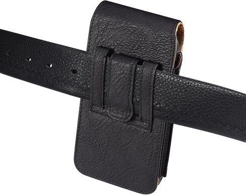 Phone Holster for Samsung Galaxy S26 Ultra S25 Ultra S24 Ultra S23 Ultra A17 A16 A26 A36 A56 A15 OnePlus 15 iPhone 16 Pro Max 17 Pro Max Cell Phone Case with Belt Clip Loop Pouch Card Holder (Black) in Saudi Arabia