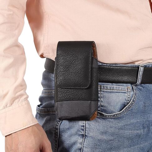 Phone Holster for Samsung Galaxy S26 Ultra S25 Ultra S24 Ultra S23 Ultra A17 A16 A26 A36 A56 A15 OnePlus 15 iPhone 16 Pro Max 17 Pro Max Cell Phone Case with Belt Clip Loop Pouch Card Holder (Black) in Saudi Arabia