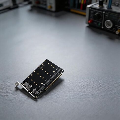 For Pcie 4.0/5.0 X16 To 4-Port For Nvme M.2 SSD Adapter Card in Saudi Arabia