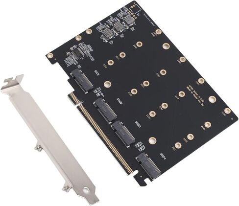 For Pcie 4.0/5.0 X16 To 4-Port For Nvme M.2 SSD Adapter Card in Saudi Arabia