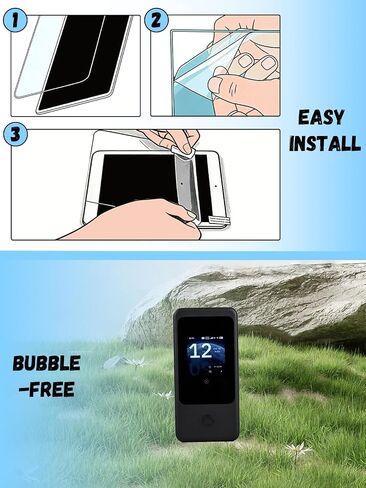 [2 Pack] for GL.iNet MUDI 7 (GL-E5800) Travel Router 2.8" Hydrogel Film Screen Protector. Self-Healing Anti-Scratch Bubble Free Easy Installation. in Kuwait