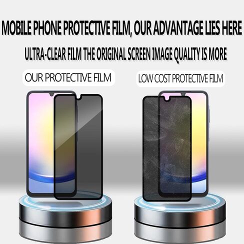 3Pack Privacy Screen Protector For Samsung Galaxy A25 5G Anti Spy Private Tempered Glass Film in Saudi Arabia