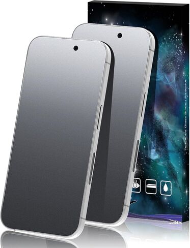 عبوتان من واقي الشاشة غير اللامع لهاتف iPhone 17، مضاد للوهج ومضاد للانعكاس ومضاد لبصمات الأصابع، طبقة من الزجاج المقوى 9H، لمسة ناعمة in Kuwait