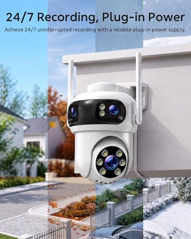 Camcamp Triple-Lens Security Camera System Wireless, 4 Cameras 12 Views in Saudi Arabia