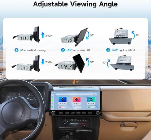 Dasaita 12.3" Single Din Car Stereo with Dual Knob Head Unit in Saudi Arabia