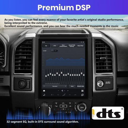 Car Stereo Upgrade for Ford F150 2015–2021, 12.1" IPS 2K Touch Screen Radio Replacement, CarPlay & Android Auto, GPS Navigation, 4G/WiFi, Bluetooth/FM/AM, 8-Core, 4GB RAM + 64GB ROM, SWC in Saudi Arabia