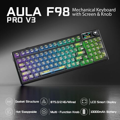Aula Wireless Keyboard and Mouse Combo, Aula F98Pro Wireless Keyboard SC620 Wireless Mouse in Saudi Arabia