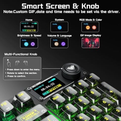Aula Wireless Keyboard and Mouse Combo, Aula F98Pro Wireless Keyboard SC620 Wireless Mouse in Saudi Arabia