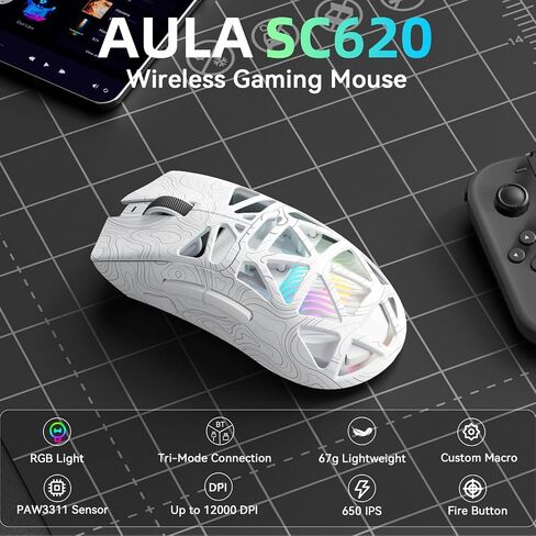 Aula Wireless Keyboard and Mouse Combo, Aula F98Pro Wireless Keyboard SC620 Wireless Mouse in Saudi Arabia