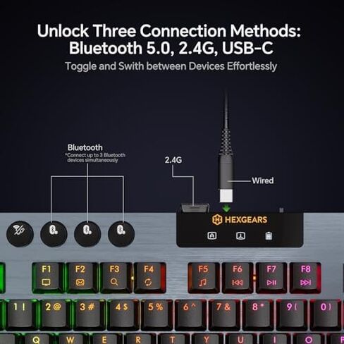 Hexgears Low Profile Keyboard and Mouse Combo, RGB Mechanical Keyboard & Lightweight Mouse in Saudi Arabia