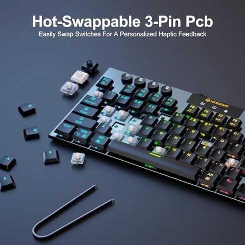 Hexgears Low Profile Keyboard and Mouse Combo, RGB Mechanical Keyboard & Lightweight Mouse in Saudi Arabia
