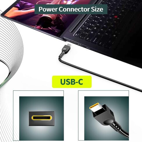 180W 36V 5A USB-C GaN Slim AC Charger Compatible with Lenovo Laptops in Kuwait