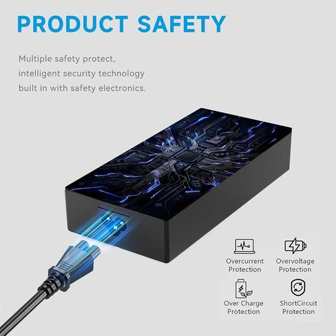 150W Laptop Charger Compatible with MSI Katana GF66 GF76, Sword 15, Pulse GL66 GL76, Crosshair 15 17, 20V 7.5A AC Adapter, Replacement for A18-150P1A, ONLY for 4.5mm Tip in Saudi Arabia