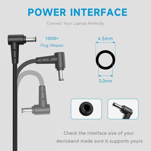 150W Laptop Charger Compatible with MSI Katana GF66 GF76, Sword 15, Pulse GL66 GL76, Crosshair 15 17, 20V 7.5A AC Adapter, Replacement for A18-150P1A, ONLY for 4.5mm Tip in Saudi Arabia