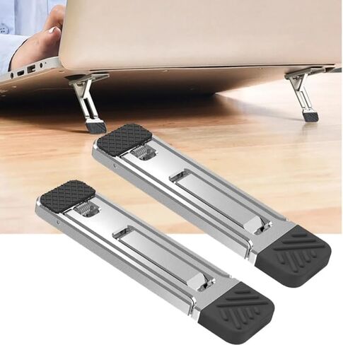 2pcs Invisible Cooling Stand Heightening Pad for Laptop & Smartphones & Tablet in Saudi Arabia