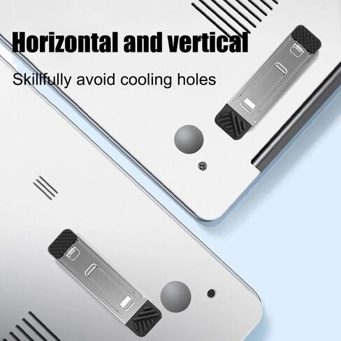 2pcs Invisible Cooling Stand Heightening Pad for Laptop & Smartphones & Tablet in Saudi Arabia