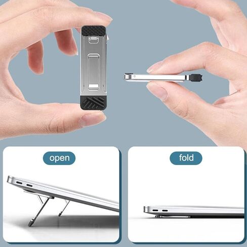 2pcs Invisible Cooling Stand Heightening Pad for Laptop & Smartphones & Tablet in Saudi Arabia